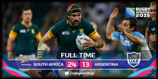 South Africa v Argentina Bronze Final RWC 2015